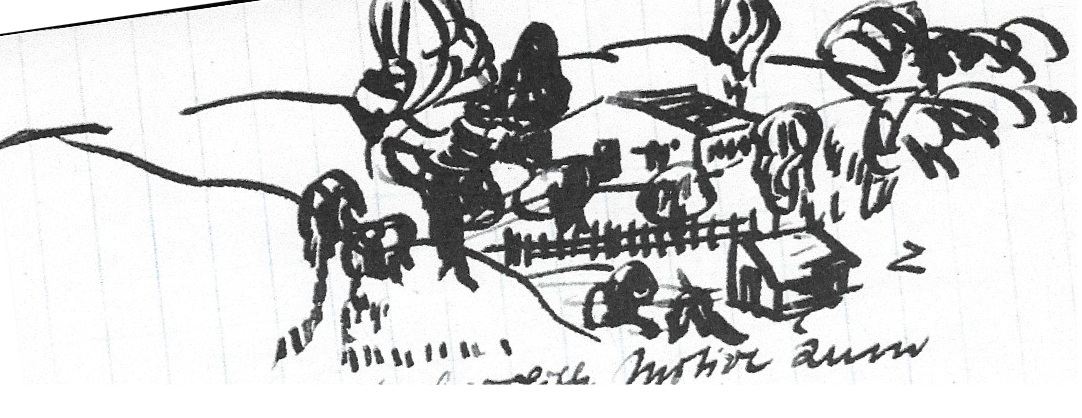 Willis vergeblich aufgesuchte Farm